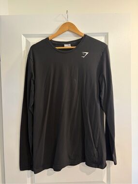 Gymshark Black Long Sleeve Performance Tee